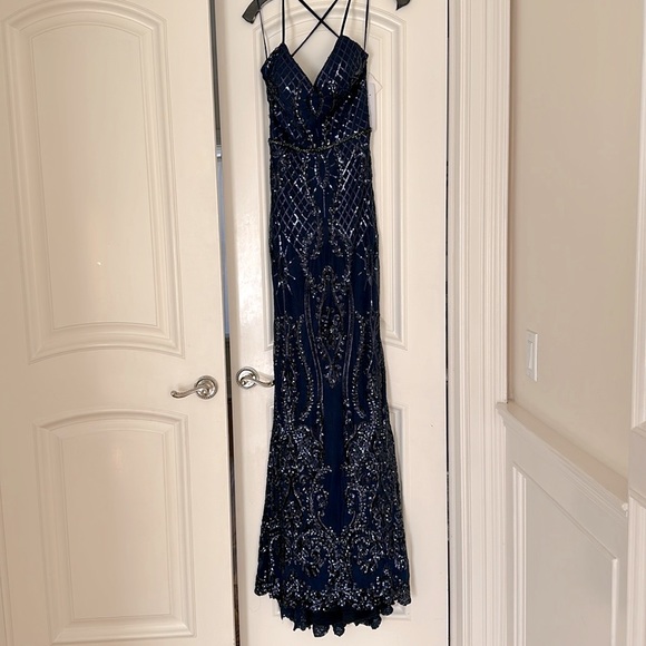 Nina Canacci Dresses & Skirts - NWT Nina Canacci Prom Dress Navy Blue Size 6-Juniors